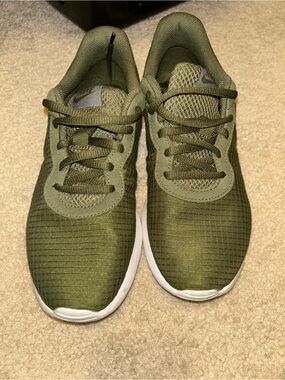 Nike Olive Green Lace-Up Sneakers
